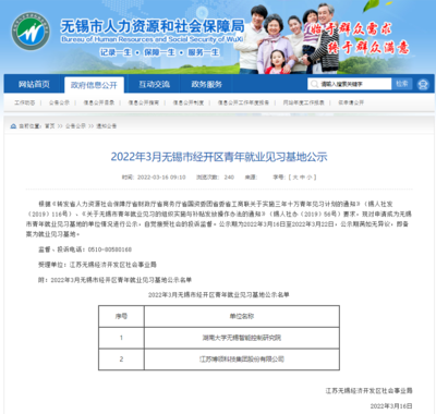 博領(lǐng)集團(tuán)被列為無錫市青年就業(yè)見習(xí)基地